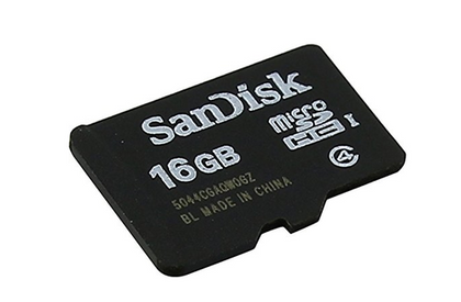 SanDisk 16GB Micro SDHC Memory Card