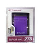Transcend 2TB StoreJet 25H3 External Hard Drive Purple