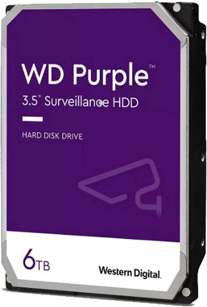 WD Purple Surveillance Hard Drive - 6 TB, 128 MB, 5640 rpm Internal Hard Drive