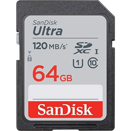 SanDisk Ultra SDXC UHS-I Card 64GB 120MB Memory Card