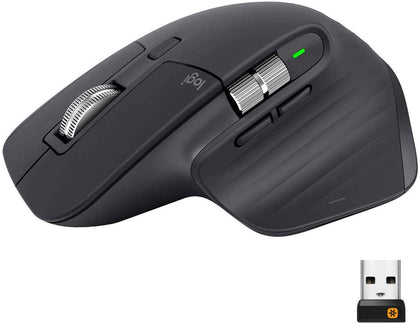 Logitech MX Master 3 Advanced Wireless Bluetooth Mouse - Graphite