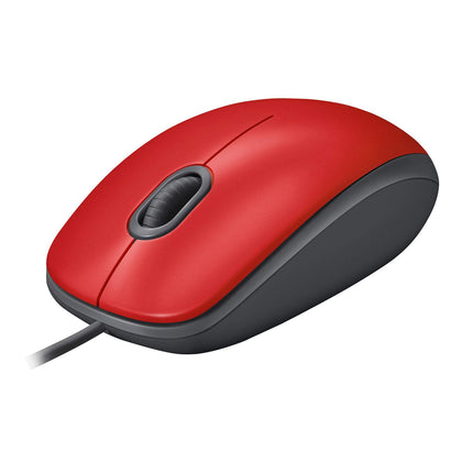 Logitech USB Silent Mouse M110 - Red