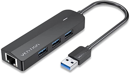 Vention 3-Port USB 3.0 Hub with Gigabit Ethernet Adapter