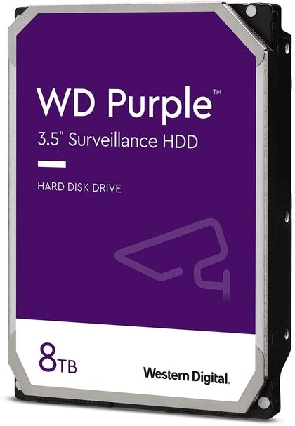 WD Purple Surveillance Hard Drive - 8 TB, 128 MB, 5640 rpm Internal Hard Drive