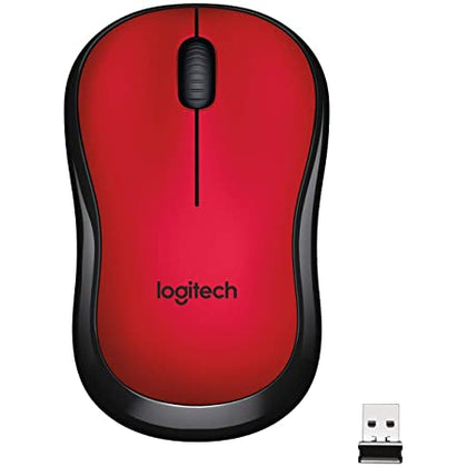 Logitech Wireless Mouse Silent M220 -  Red