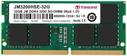 Transcend Desktop RAM DDR4 32GB 3200 MHz