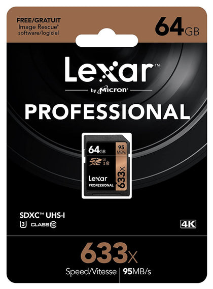 Lexar Professional 633x 64GB SDXC UHS-I Card - eBuyKenya