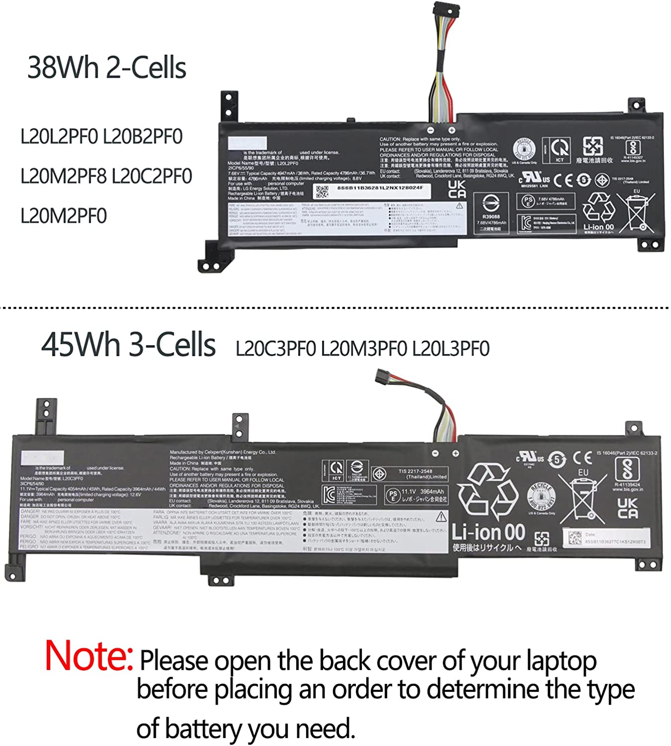 L20C2PF0 L20L2PF0 Lenovo V14 G2 ITL(82KA001BGE), Laptop Battery - eBuyKenya