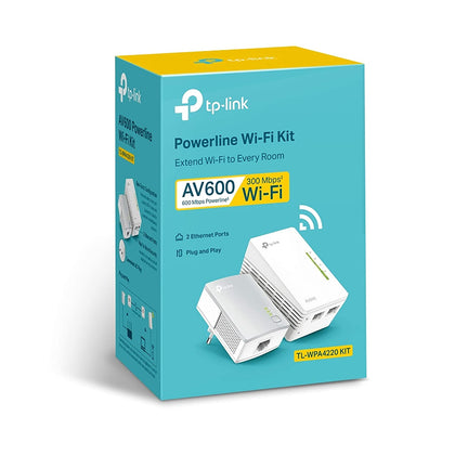 TP-Link AV600 300Mbps Powerline Wi-Fi Extender Starter Kit Adapter
