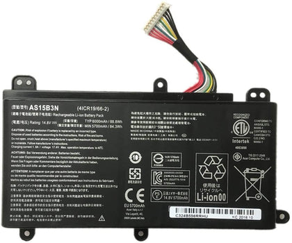 AS15B3N Acer Predator 15 G9-591 G9-591G G9-592 G9-592G 17 G9-791 G9-791G G9-792 Series Laptop Battery - eBuyKenya