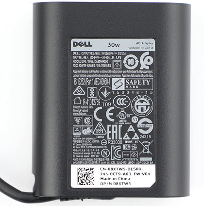 Dell 30W Type-C Dell XPS12(9250) Latitude 7275 5175 Venue 8 (5855) Laptop Charger - eBuyKenya