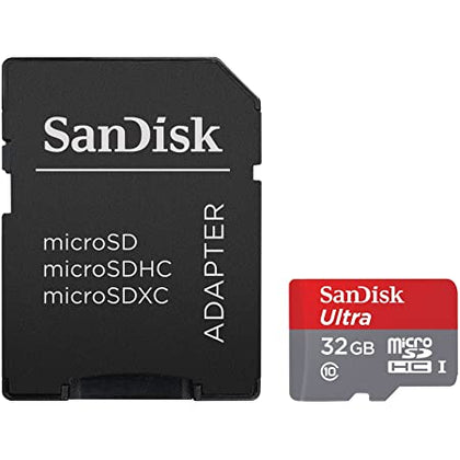 SanDisk MicroSDHC Memory Card + SD Adapter 32GB