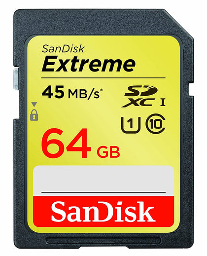 SanDisk Extreme  64 GB SDXC Memory Card