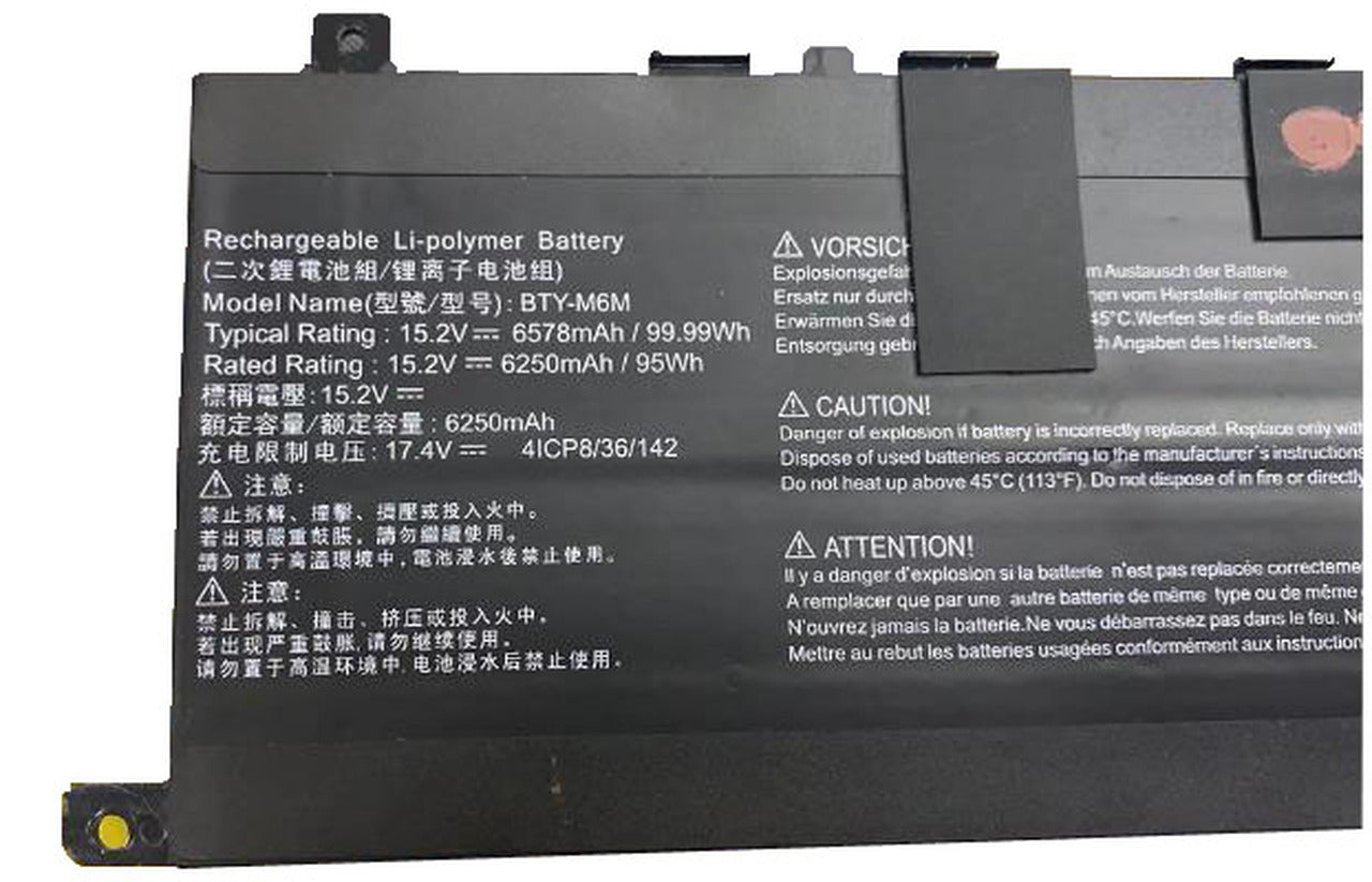 MSI BTY-M6M 4ICP8/36/142 Creator 15 A10SD(MS-16V2) 15 A10SDT(MS-16V2) 15 A10SDT-058NL 15 A10SDT-059BE 15 A10SDT-065ES Laptop Battery - eBuyKenya