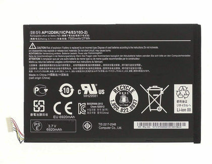 AP12D8K 1ICP4/83/103-2 Acer Iconia W511, Iconia W510-27602G03iss Laptop Battery - eBuyKenya