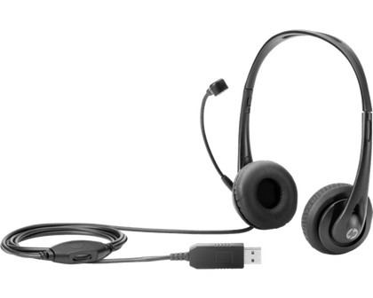 HP Stereo USB Headset Black - T1A67AA - eBuyKenya