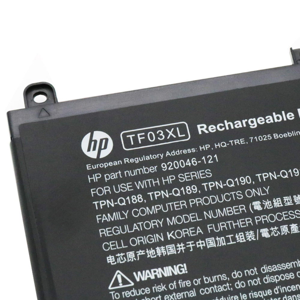 TF03XL Laptop Battery For HP Pavilion 15-CC
