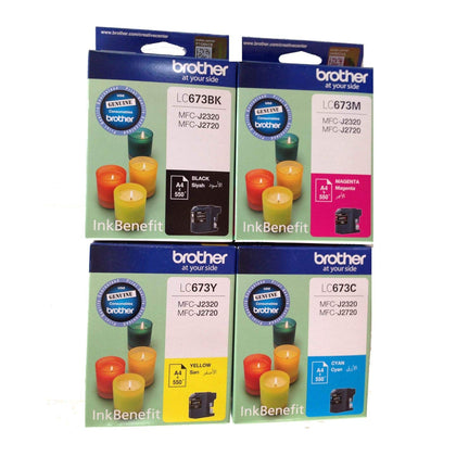 Brother LC673 Ink Cartridge Set For MFC-J2320 MFC-J2720 (Black Cyan Magenta Yellow) - eBuyKenya