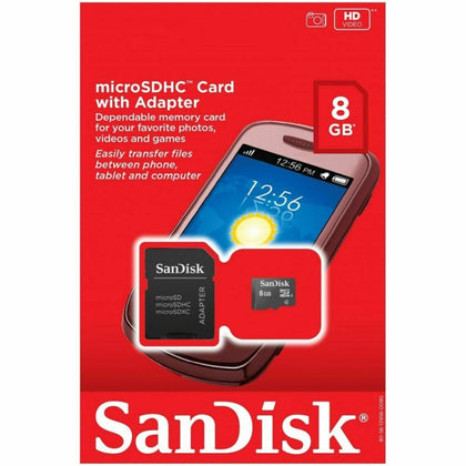 8GB Sandisk MicroSDHC Memory Card with SD Adapter - eBuyKenya